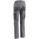 PANTALONE DA LAVORO GLOBAL TRADING ASTPAN STRETCH CON TASCHE E GINOCCHIERE grigio retro