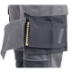 PANTALONE DA LAVORO GLOBAL TRADING ASTPAN STRETCH CON TASCHE E GINOCCHIERE grigio lato