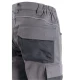 PANTALONE DA LAVORO GLOBAL TRADING ASTPAN STRETCH CON TASCHE E GINOCCHIERE grigio particolare dietro