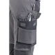 PANTALONE DA LAVORO GLOBAL TRADING ASTPAN STRETCH CON TASCHE E GINOCCHIERE grigio tascone