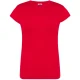 T-SHIRT JHK REGULAR BASIC DONNA IN COTONE MANICHE CORTE rosso