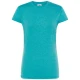 T-SHIRT JHK REGULAR BASIC DONNA IN COTONE MANICHE CORTE turchese