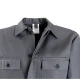 GIUBBINO DA LAVORO AGIUOR ORO COTONE RIPSTOP  2 TASCHE particolare