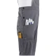 SALOPETTE DA LAVORO ASALOR ORO COTONE RIPSTOP  4 TASCHE PORTAMETRO E GANCI blu lato