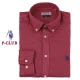CAMICIA UOMO MANICA LUNGA P-CLUB 100% LINO REGULAR FIT COLLETTO BOTTON DOWN corallo