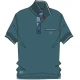 POLO UOMO BE BOARD 29 COTONE PIQUET TASCHINO 3 BOTTONI BORDI A CONTRASTO petrolio