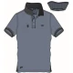 POLO UOMO BE BOARD 92-39 COTONE PIQUET BORDI A CONTRASTO oceano