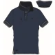 POLO UOMO BE BOARD 92-39 COTONE PIQUET BORDI A CONTRASTO blu