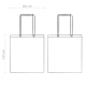 SHOPPER ECOLOGICO IN PURO COTONE PERSONALIZZABILE misure