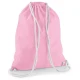 BORSA SACCA COTONE CHIUSURA E SPALLINE CORDONE A CONTRASTO rosa