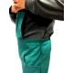 TUTA PETTORINA DA LAVORO PERSONALIZABILE PURO COTONE TRE TORRI CON42013 VERDE