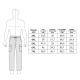 TABELLA TAGLIE PANTALONE UOMO COTONE POPELINE SEA BARRIER CONF CHIR