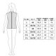 TABELLA TAGLIE GILET DONNA DOUBLE FACE VIRGINIABLU' AMBIZIOSA-REV