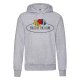 FELPA FRUIT OF THE LOOM CON TASCONE A MARSUPIO E CAPPUCCIO grigio melange