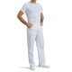 PANTALONE UNISEX CF INFERMIERE COTONE BIANCO PERSONALIZZABILE