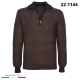 MAGLIONE MEZZA ZIP MISTO LANA 221144 RE DEL MARE MADE IN ITALY