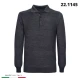 POLO UOMO 221145 RE DEL MARE MADE IN ITALY MANICA LUNGA MISTO LANA
