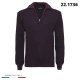 MAGLIONE MEZZA ZIP MISTO LANA-SETA 221736 RE DEL MARE MADE IN ITALY
