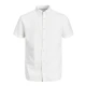 CAMICIA UOMO MEZZA MANICA MISTO LINO PRODUKT DYLAN bianco