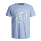 T-SHIRT UOMO COTONE GIROCOLLO PRODUKT KASPER azzurro