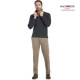 POLO UOMO MANICHE LUNGHE JERSEY CARBON BRUSHED BE BOARD 33M9210