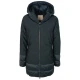 GIUBBOTTO DONNA MEDIO ECOPELLICCIA CAPPUCCIO LUCETTA VIRGINIA BLU
