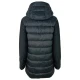 GIUBBOTTO DONNA MEDIO ECOPELLICCIA CAPPUCCIO LUCETTA VIRGINIA BLU retro