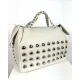 BORSA PELLE CON BORCHIE
