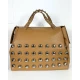 BORSA PELLE CON BORCHIE