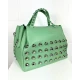 BORSA PELLE CON BORCHIE