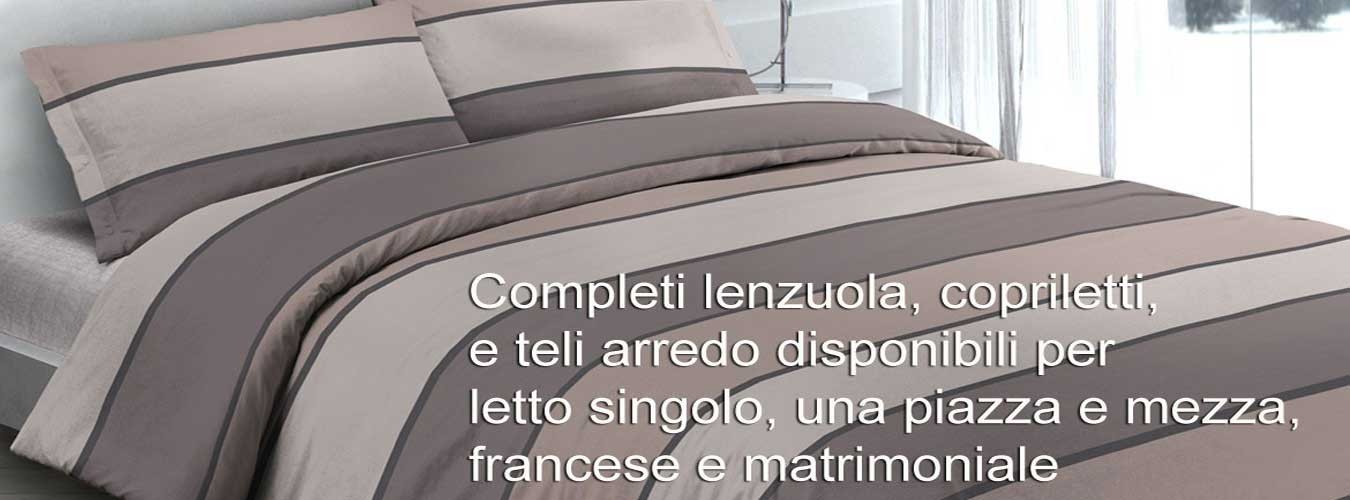 lenzuola e completi letto tutte le misure