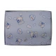 COPERTINA COPRILETTO ESTIVO LETTINO COTONE PIQUET ORSETTI NUVOLE PICCOLE EMOZIONI T&amp;R 362 AZZURRO
