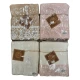 SET SPUGNA ASCIUGAMANO + OSPITE RICAMATO KIRA LOVELY SHABBY GITIESSE