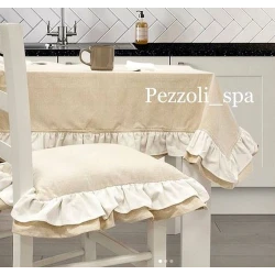 SET ARREDO COTONE CUSCINI TOVAGLIE CANNES SOPHIE