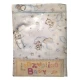 COMPLETO LENZUOLA COTONE LETTINO GATTINI PEZZOLI AZZURRO