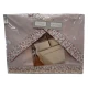 COMPLETO LENZUOLA COTONE MATRIMONIALE CON VOLANT PRIMAVERA ROSE CAREZZE CIPRIA