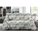 COPRITUTTO COTONE DISEGNO GINKO QUADRIFOGLIO VERDE