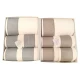 SET 5 PEZZI SPUGNA 2 ASCIUGAMANO + 2 OSPITE + 1 TELO BAGNO DIGITALE SASSI HELEN CORDA GRIGIO