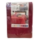 COPRITUTTO COPRILETTO COTONE JACQUARD MELANGE TG BORDEAUX