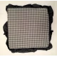 COPPIA CUSCINO LACCI VOLANT SEDIA IMBOTTITO 40X40CM ZEFIR PEZZOLI GRIGIO