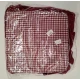 COPPIA CUSCINO LACCI VOLANT SEDIA IMBOTTITO 40X40CM ZEFIR PEZZOLI BORDEAUX