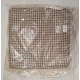 COPPIA CUSCINO LACCI VOLANT SEDIA IMBOTTITO 40X40CM ZEFIR PEZZOLI BEIGE