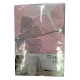 COPRITUTTO COTONE DISEGNO GINKO QUADRIFOGLIO ROSA