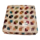 CONFEZIONE 6 PEZZI CUSCINI JACQUARD PER SEDIE ALETTE QUADRETTI COLORS EUROTEX