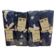 ASSORTITO 4 PEZZI COMPLETO LENZUOLA COTONE MATRIMONIALE DELICATO LUNA PIANETI HOME SWEET HOME