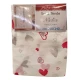 COPPIA TENDE STAMPATA CUORICINI NADIA VT ROSSO