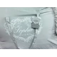 TRAPUNTA INVERNALE MATRIMONIALE MICROFIBRA TINTA UNITA VOLANT SOPHIE GRIGIO CHIARO