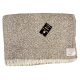 COPERTA MISTO LANA MELANGE SIDNEY ARTIGIANALE ITALIA BEIGE