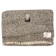 COPERTA MISTO LANA MELANGE SIDNEY ARTIGIANALE ITALIA GRIGIO