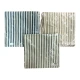 COPPIA FEDERA CUSCINO ARREDO 50X50CM RIGATO BASTONCINO MIROS PEZZOLI